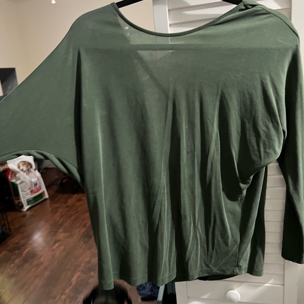 Olive green top